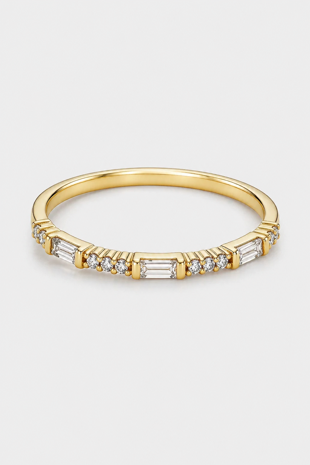 Baguette Band Ring · Yellow Gold · Setup