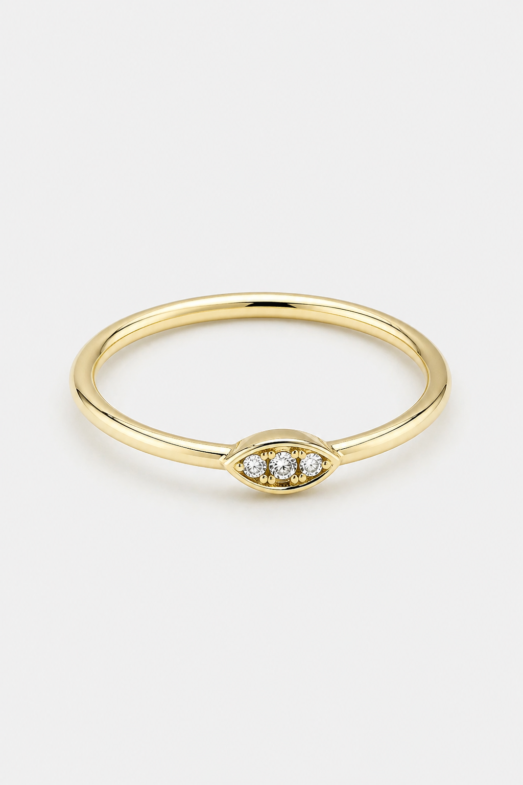 Tiny Marquise Ring · Yellow Gold · Setup