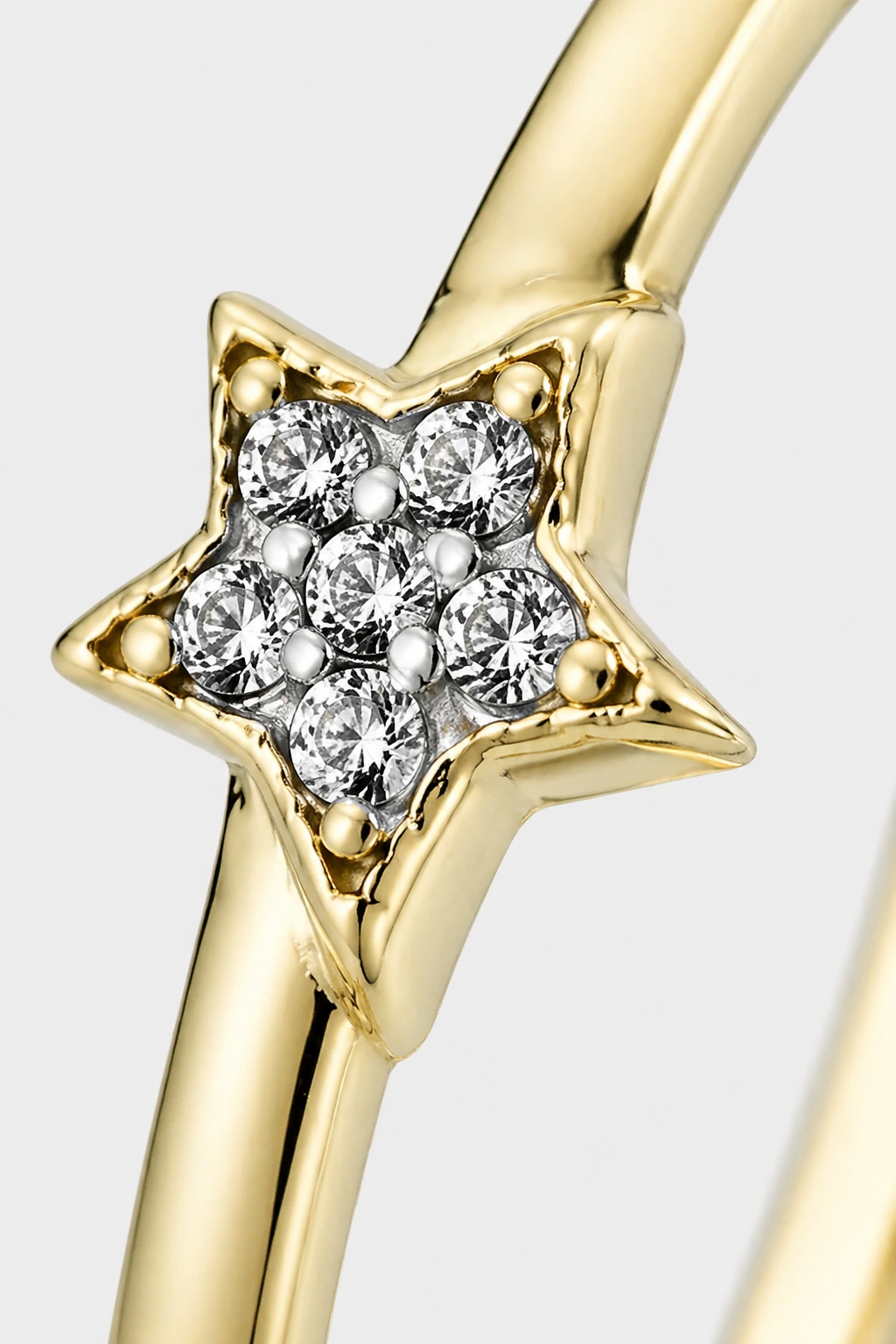 Star Pave Ring · Yellow Gold · Setup 2
