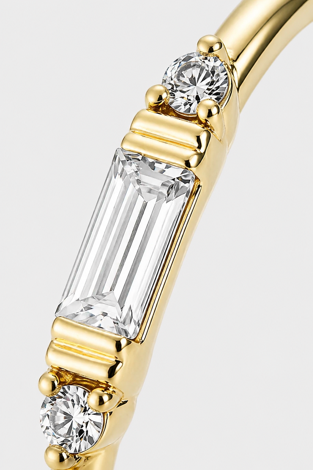 Baguette Trio Ring · Yellow Gold · Setup 2
