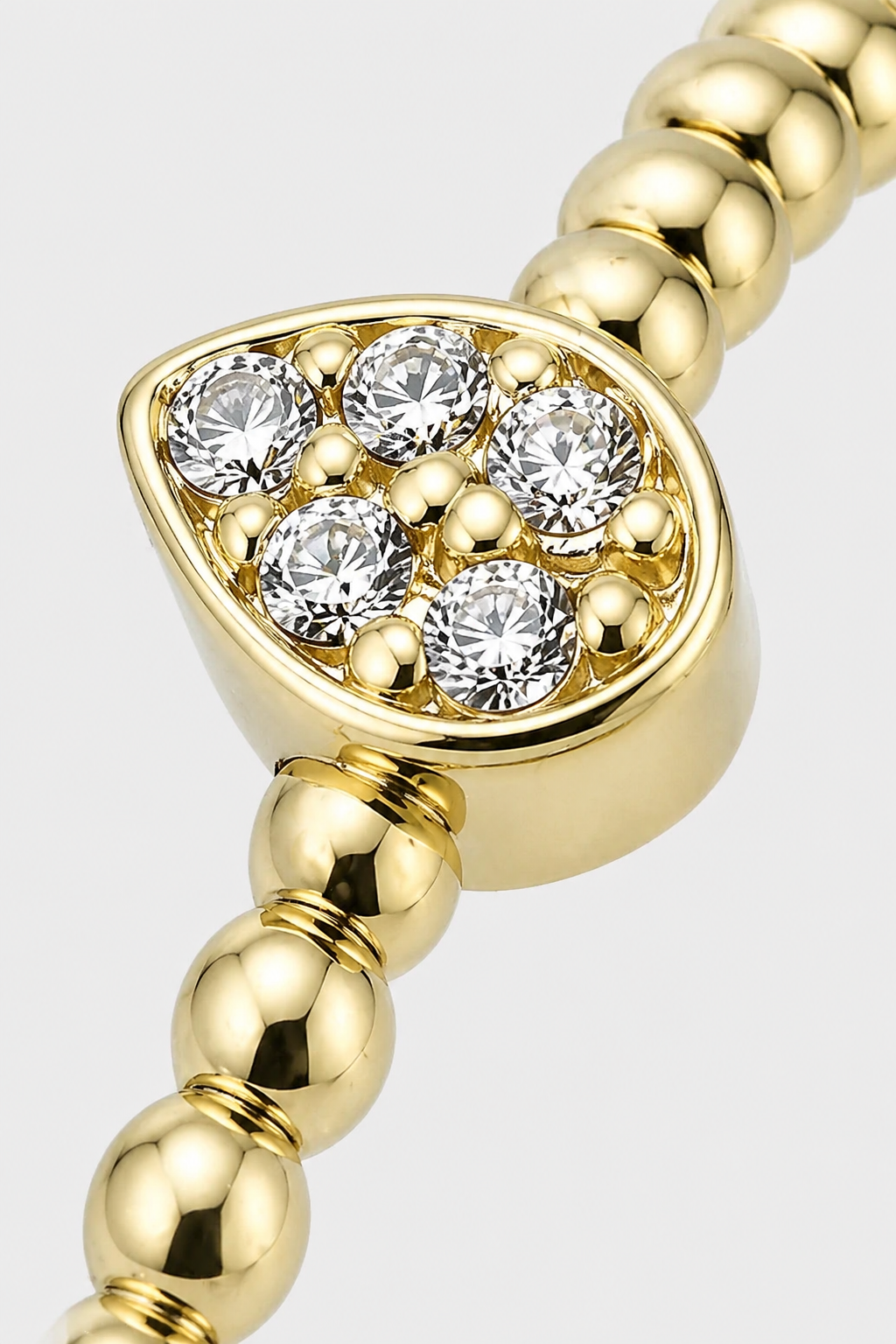 Beaded Heart Ring · Yellow Gold · Setup 2