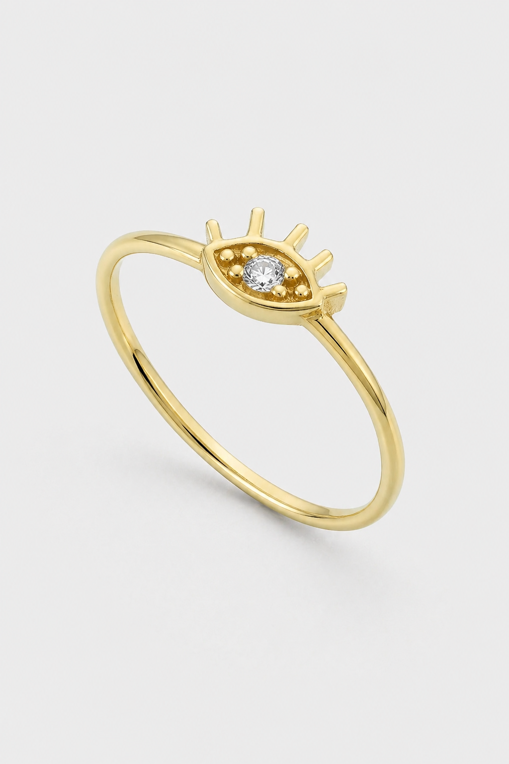 Evil Eye Ring · Yellow Gold · Setup 6
