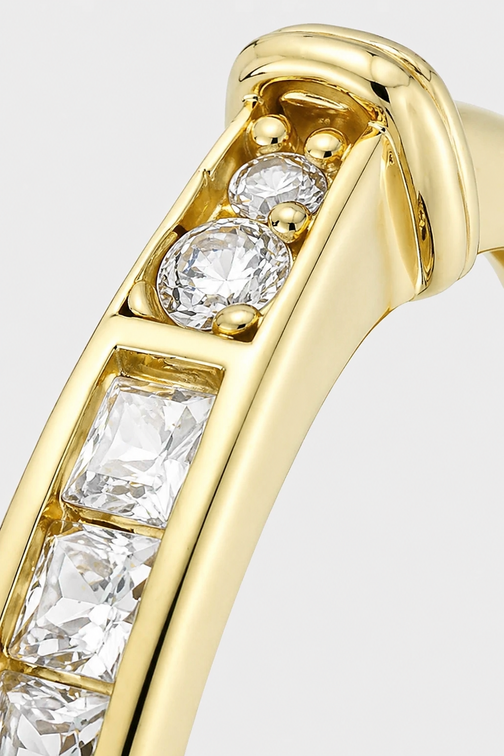 Bar Pave Ring · Yellow Gold · Setup 2