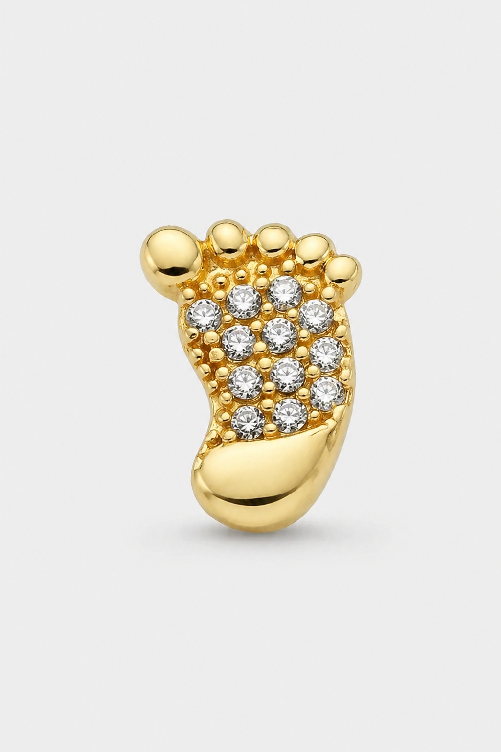 Footprint Studs · Yellow Gold · Prompt 3