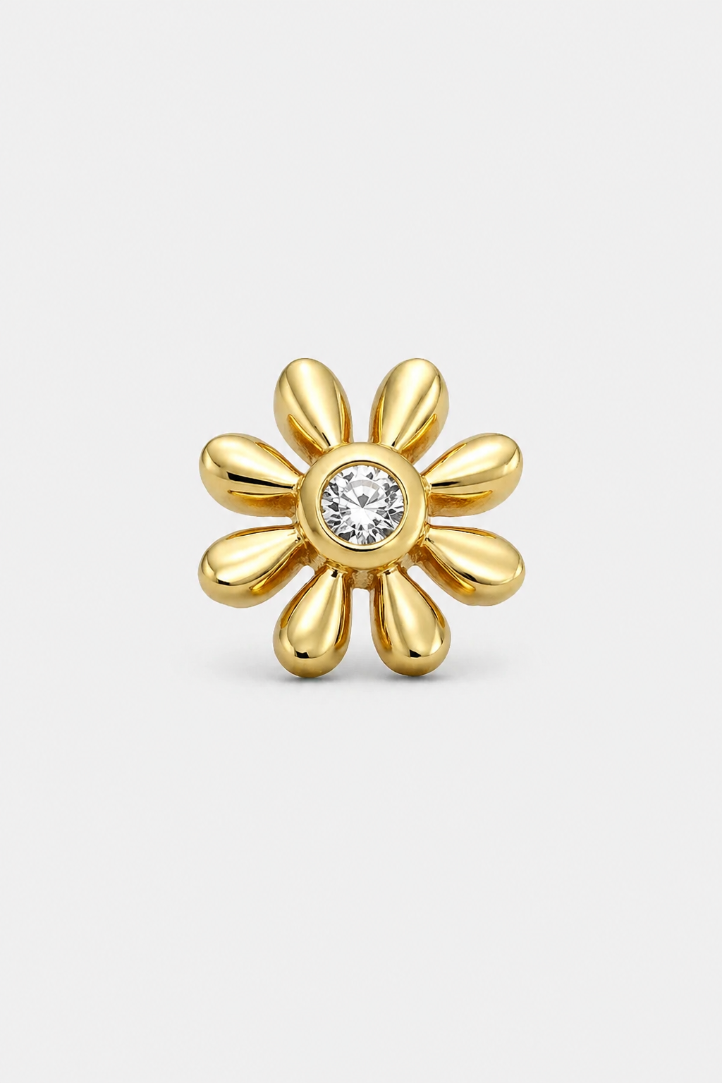 Crystal Bloom Studs · Yellow Gold · Prompt 3