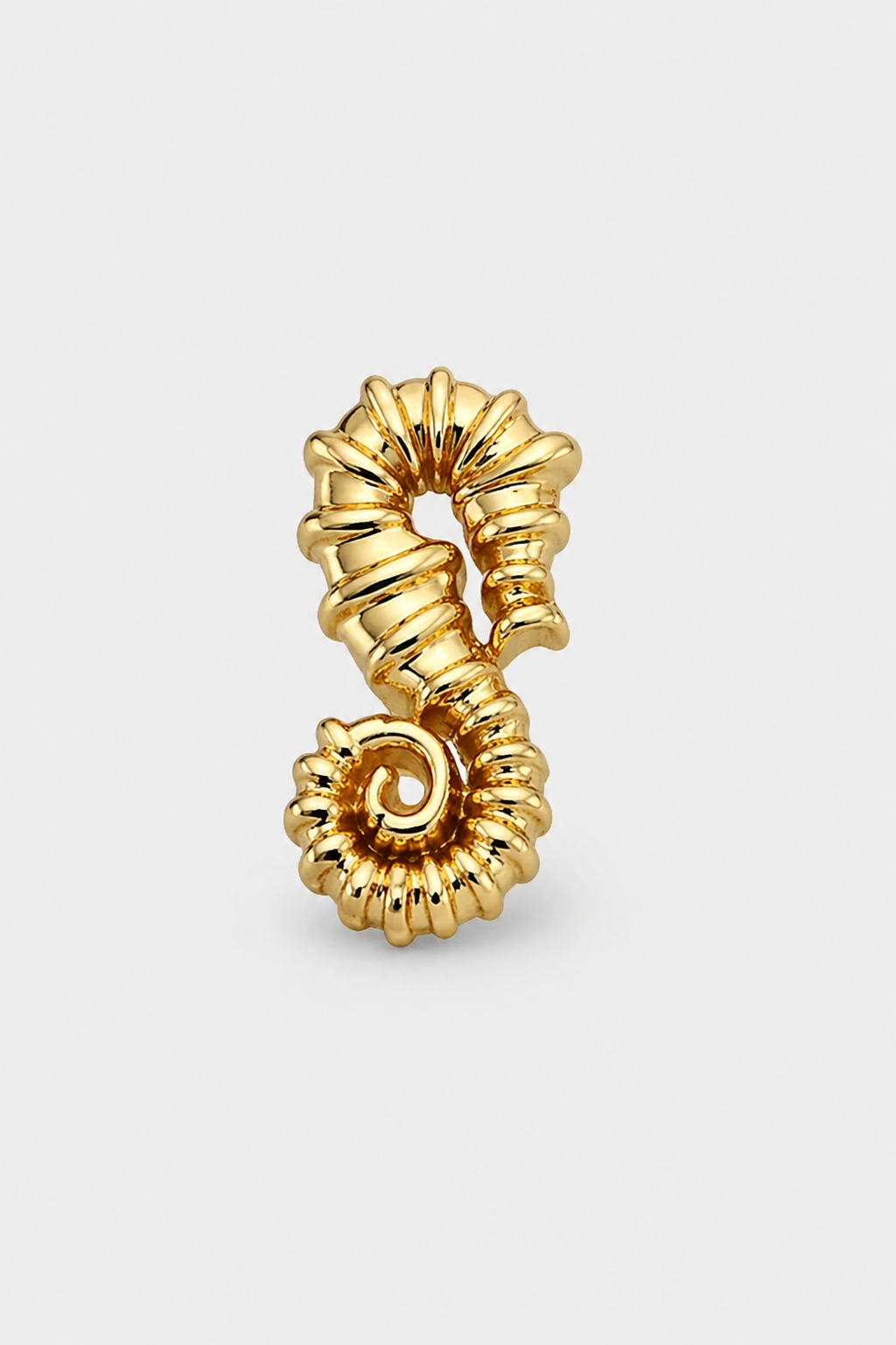 Spiral Shell Studs · Yellow Gold · Prompt 3