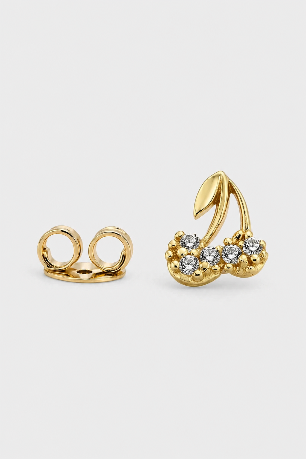 Cherry Trio Studs · Yellow Gold · Prompt 4