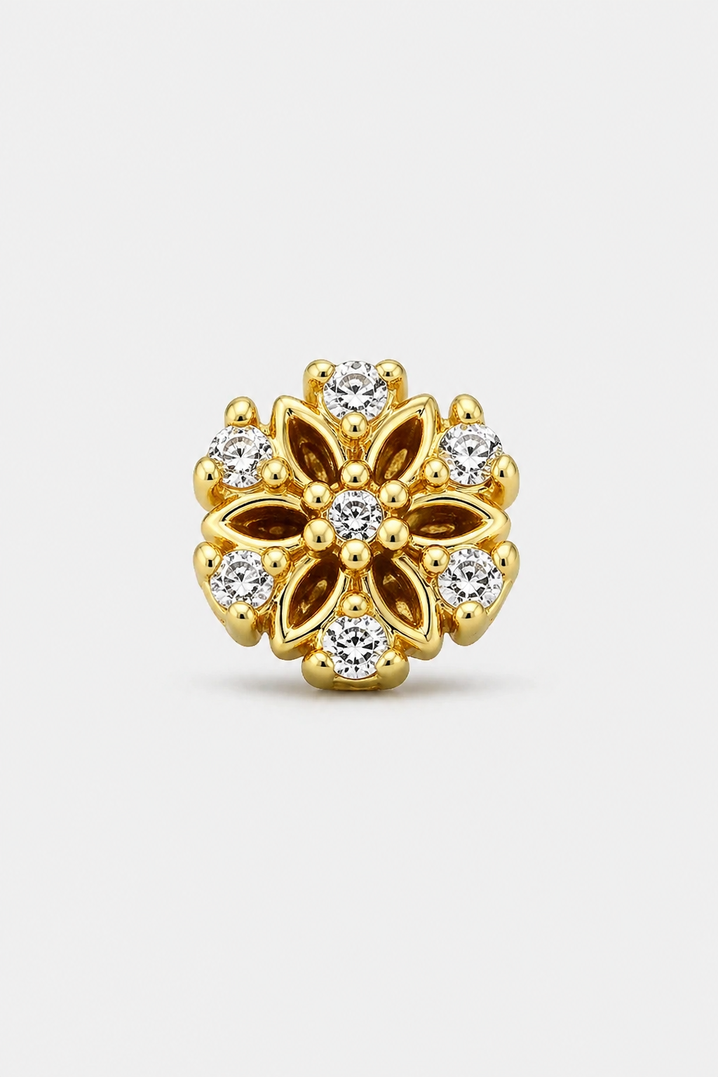 Petal Tip Studs · Yellow Gold · Prompt 3