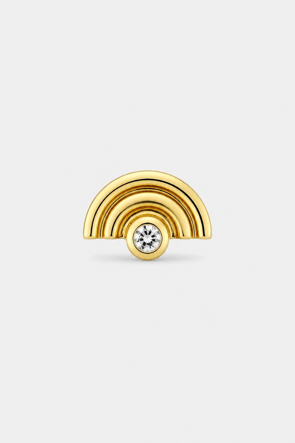 Arc Stone Studs · Yellow Gold · Prompt 3