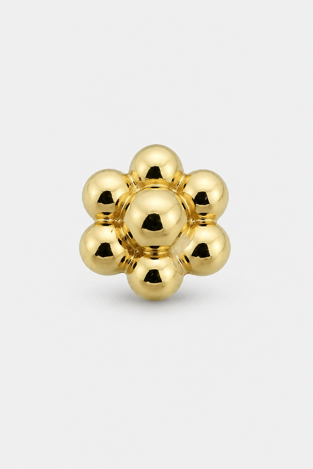 Beaded Bloom Studs · Yellow Gold · Prompt 3