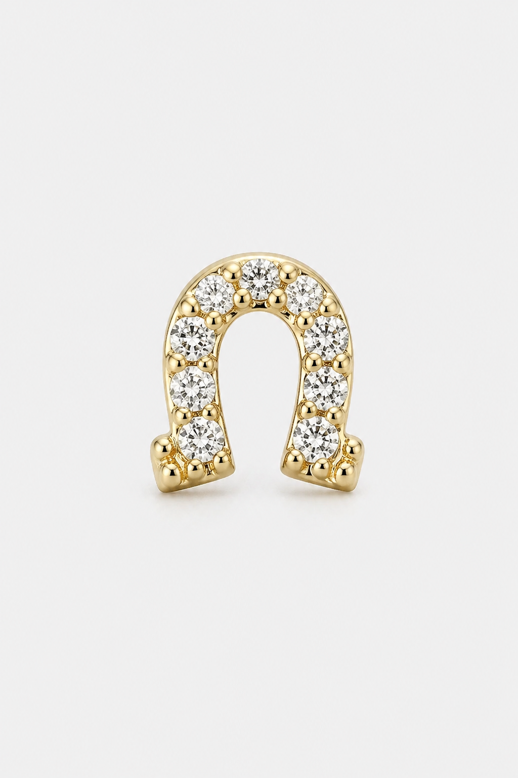 Horseshoe Studs · Yellow Gold · Prompt 3