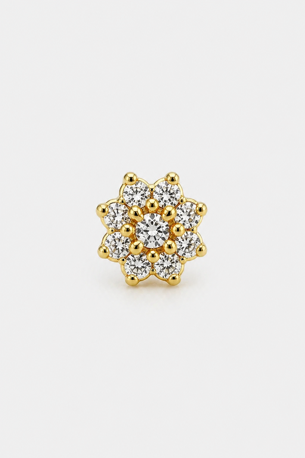 Floral Cluster Studs · Yellow Gold · Prompt 3