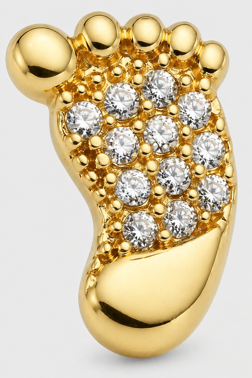 Footprint Studs · Yellow Gold · Setup