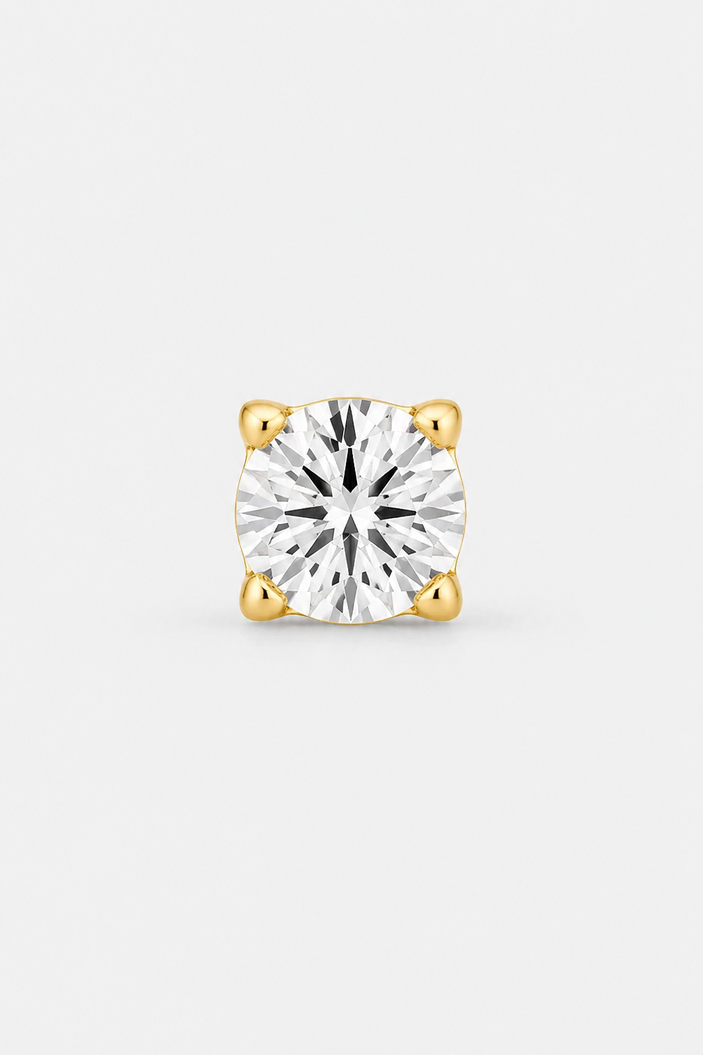 Solitaire Crown Flatback · Yellow Gold · Setup 2