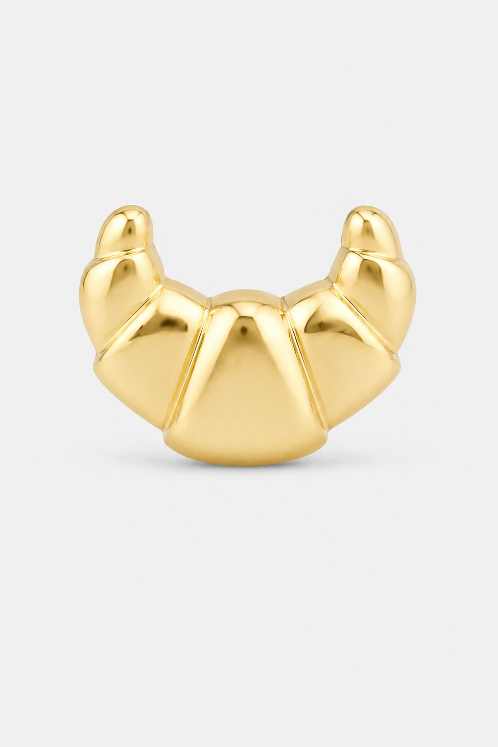 Croissant Flatback · Yellow Gold · Setup 2