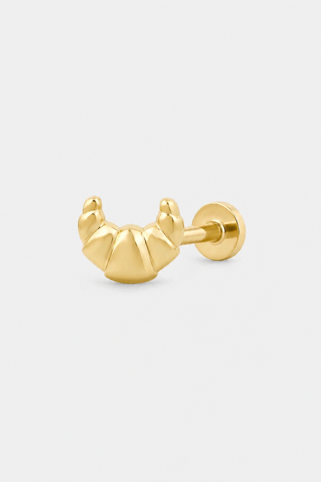 Croissant Flatback · Yellow Gold · Setup 3