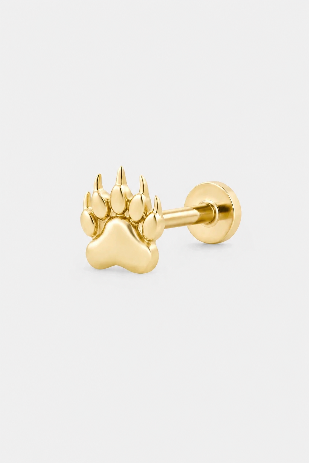 Paw Flatback · Yellow Gold · Setup 3