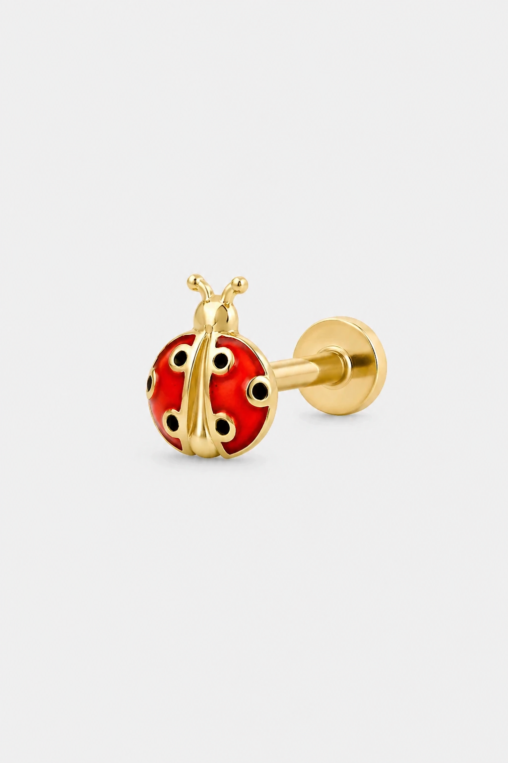 Ladybug Flatback · Yellow Gold · Setup 3