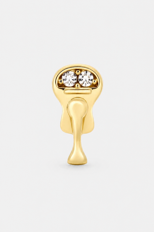 14k Gold Flatback Piercing mit Keyhole-Motiv · Yellow Gold · Setup 2 [mj-base:001-0019] [mj-variant:001] [mj-role:product_gallery] [mj-rank:22]