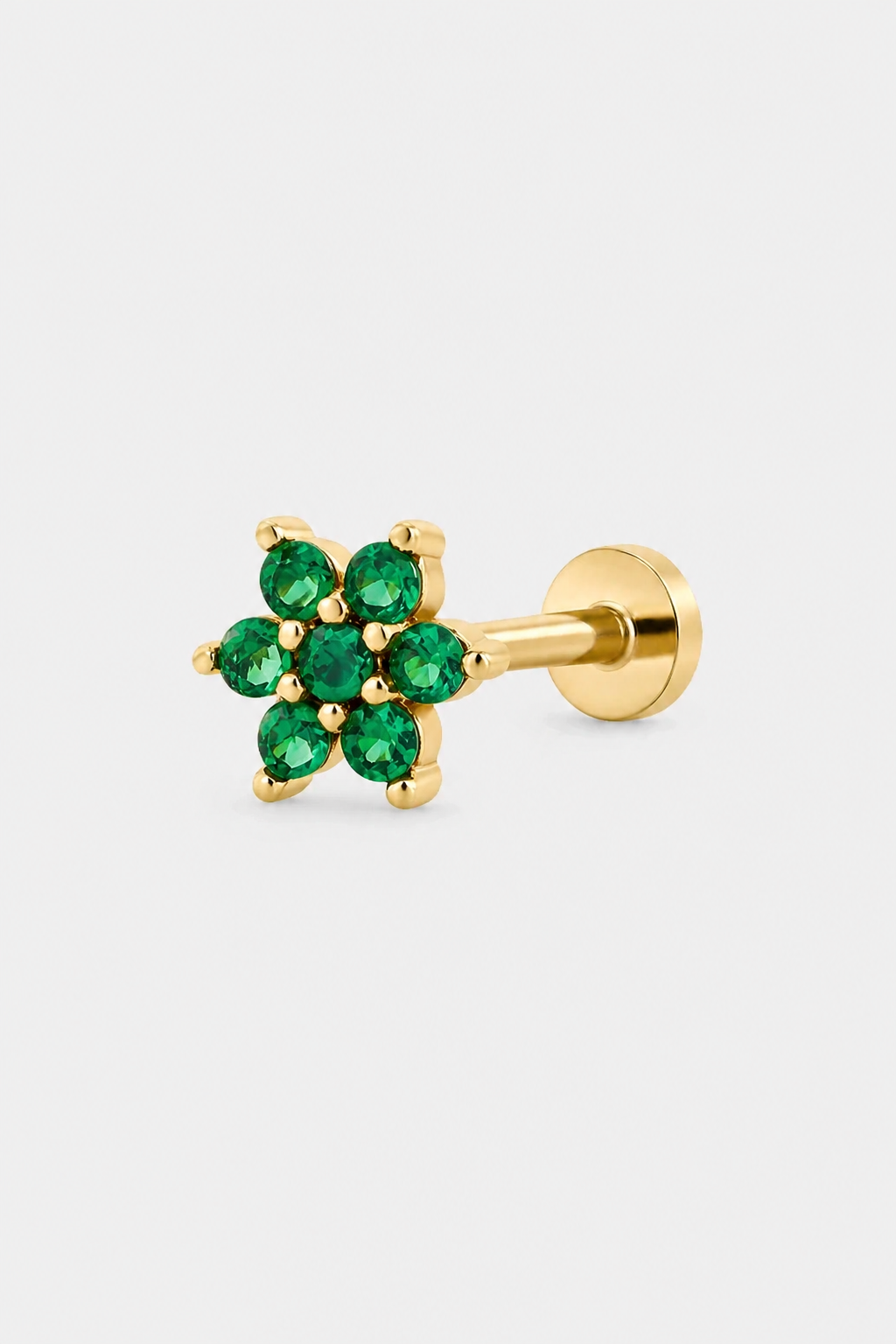 Green Bloom Flatback · Yellow Gold · Setup 3