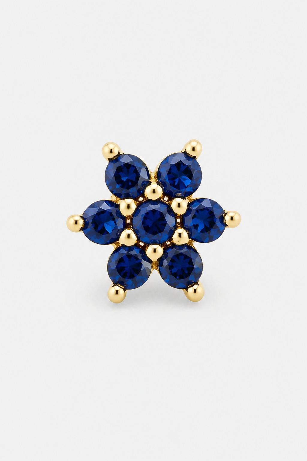 Blue Bloom Flatback · Yellow Gold · Setup 2