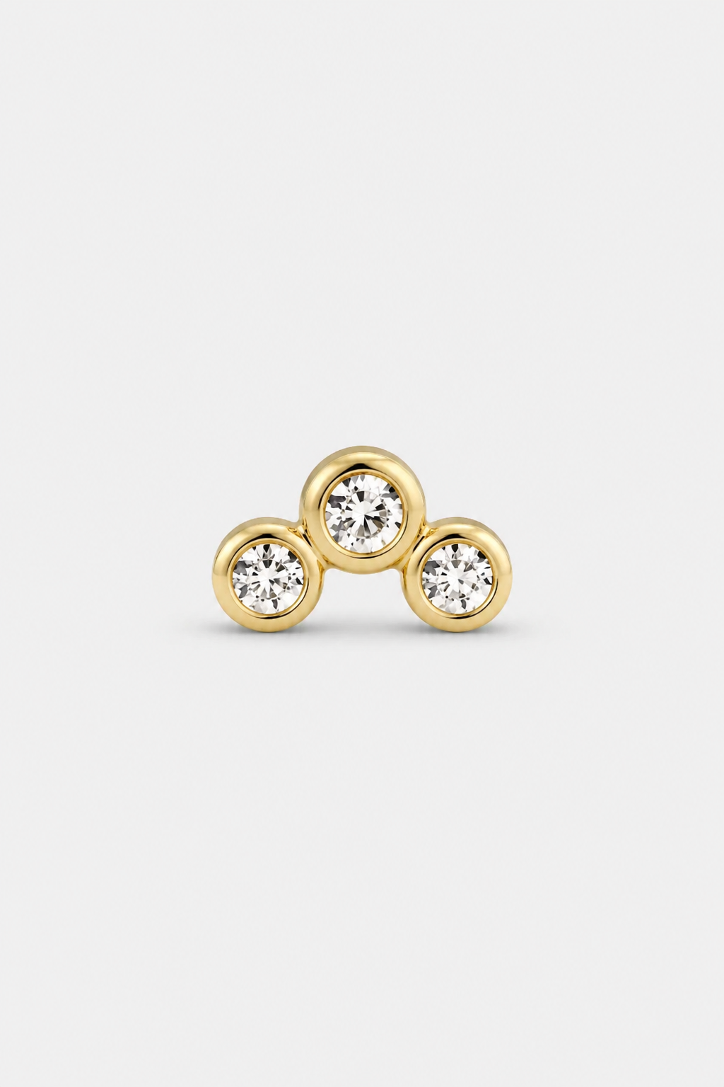 Tiny Crystal Cluster Flatback · Yellow Gold · Setup 2