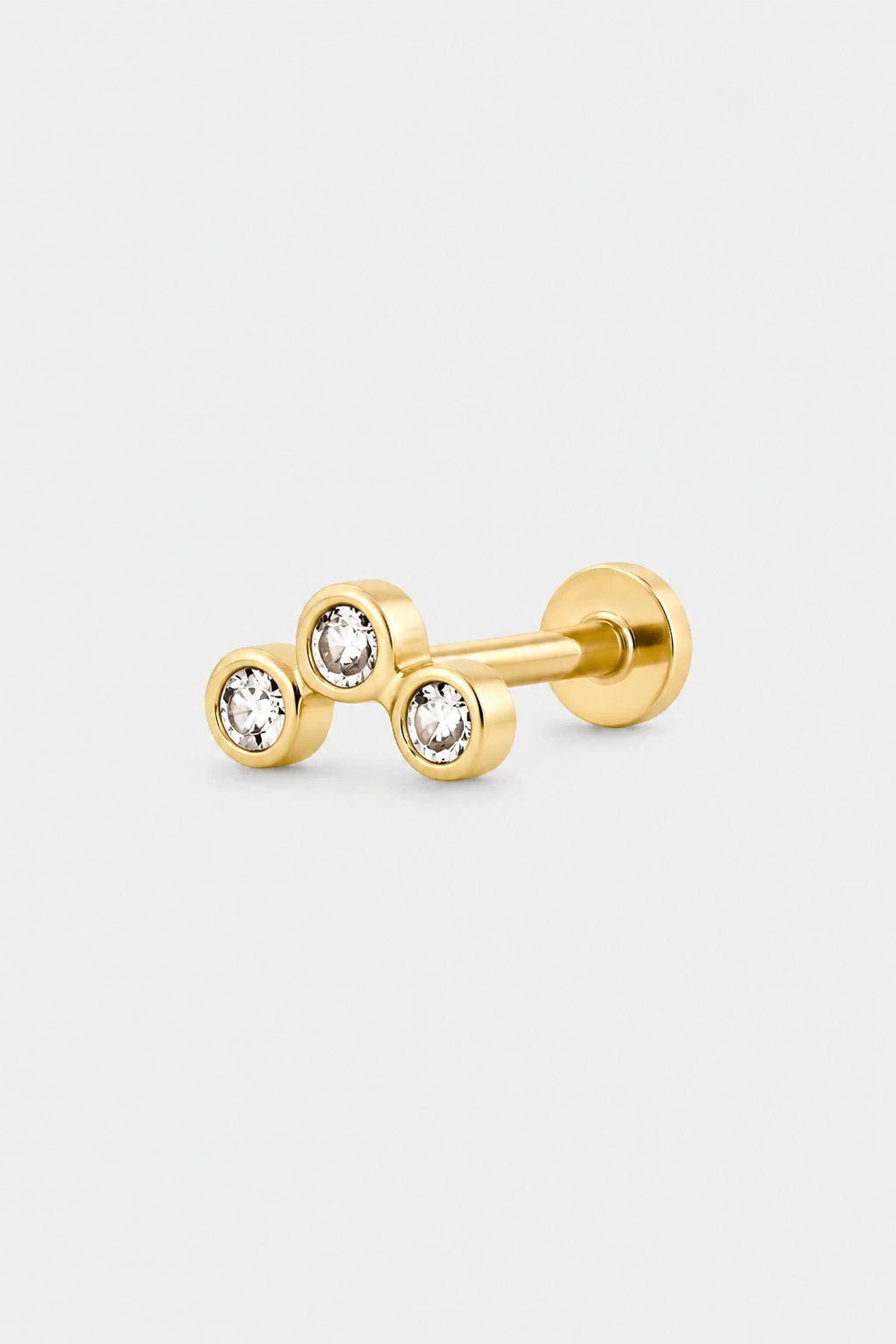 Tiny Crystal Cluster Flatback · Yellow Gold · Setup 3
