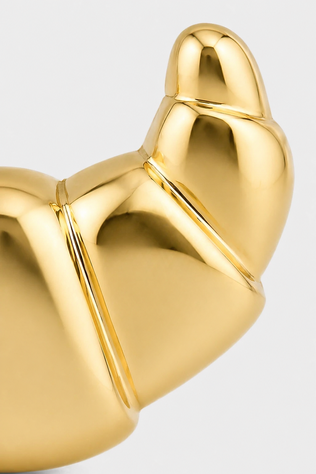 Croissant Flatback · Yellow Gold · Setup 4