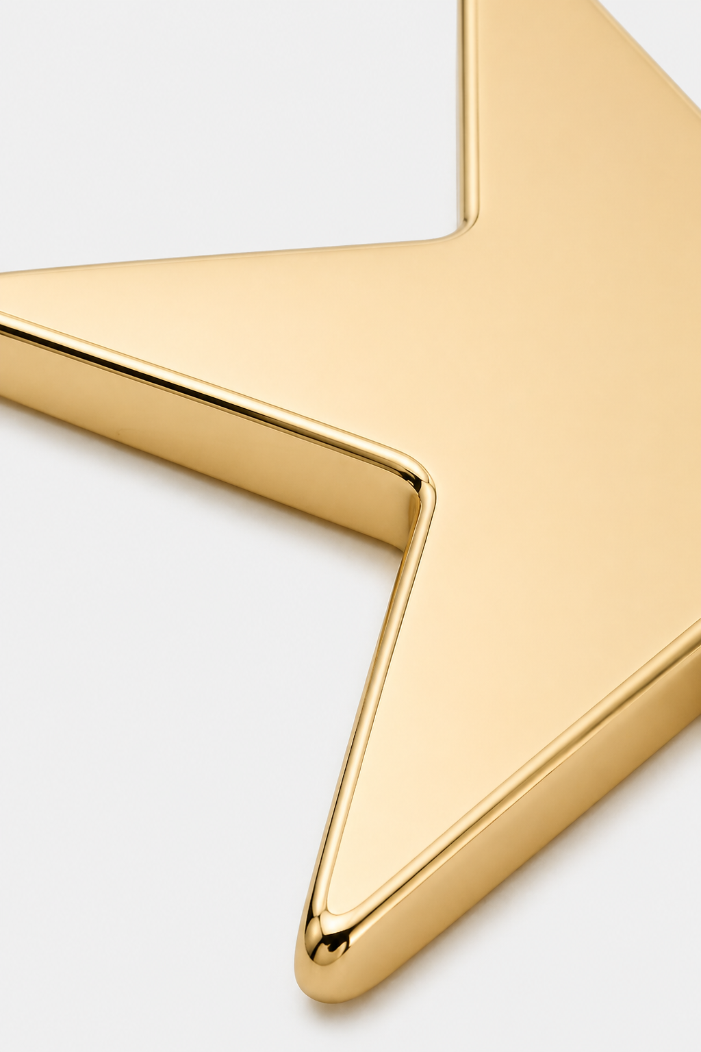 14k Gold Flatback Piercing mit Sternmotiv · Yellow Gold · Setup 4