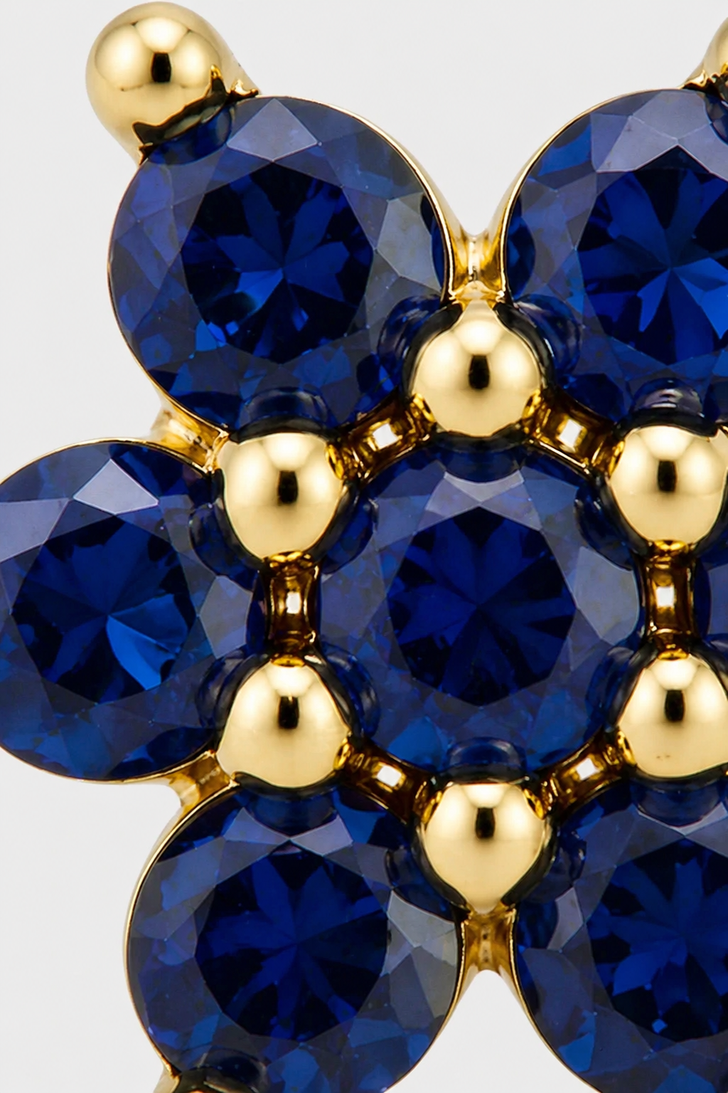 Blue Bloom Flatback · Yellow Gold · Setup 4