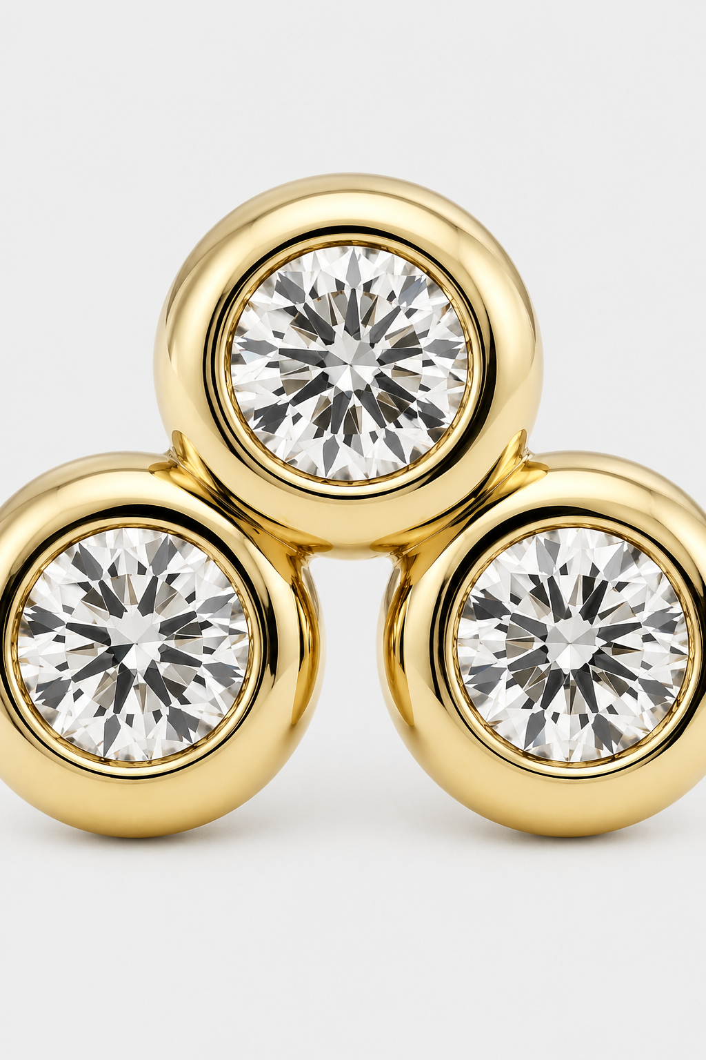 Tiny Crystal Cluster Flatback · Yellow Gold · Setup 4