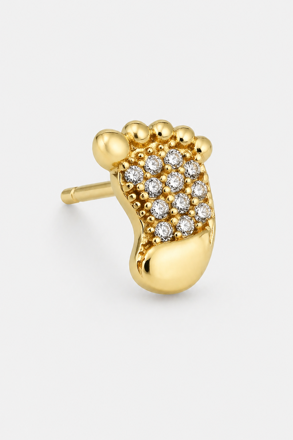Footprint Studs · Yellow Gold · Setup 2