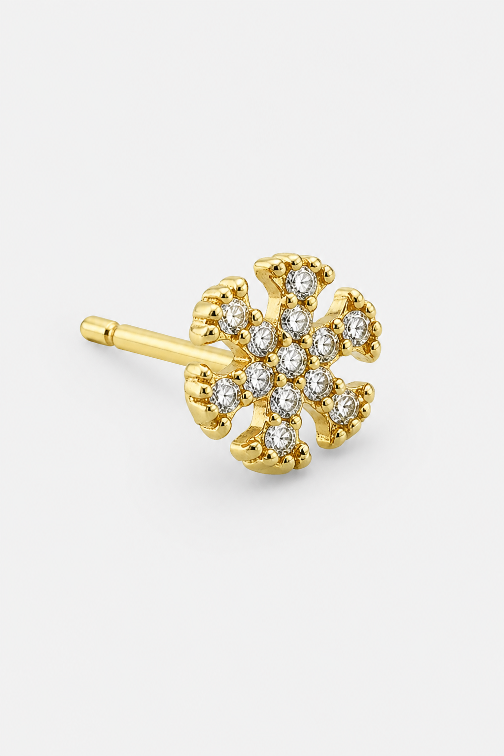 Round Bloom Studs · Yellow Gold · Setup 2
