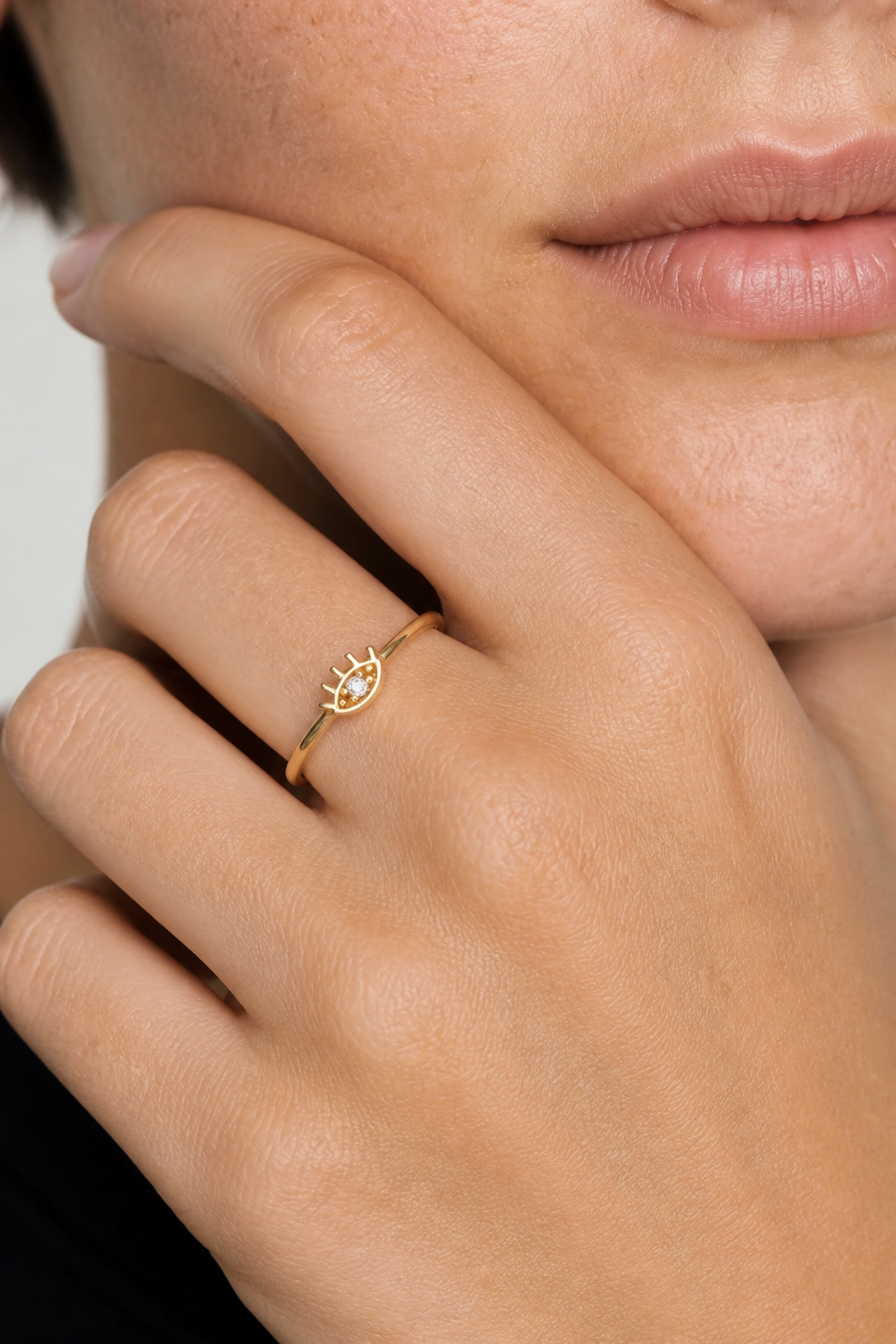 Evil Eye Ring · Yellow Gold · Model 1