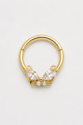14k Gold Piercing Clicker mit Schmetterlingsmotiv · Yellow Gold · Studio 1/3 Guided [mj-base:003-0015] [mj-variant:001] [mj-role:variant_main] [mj-rank:0]