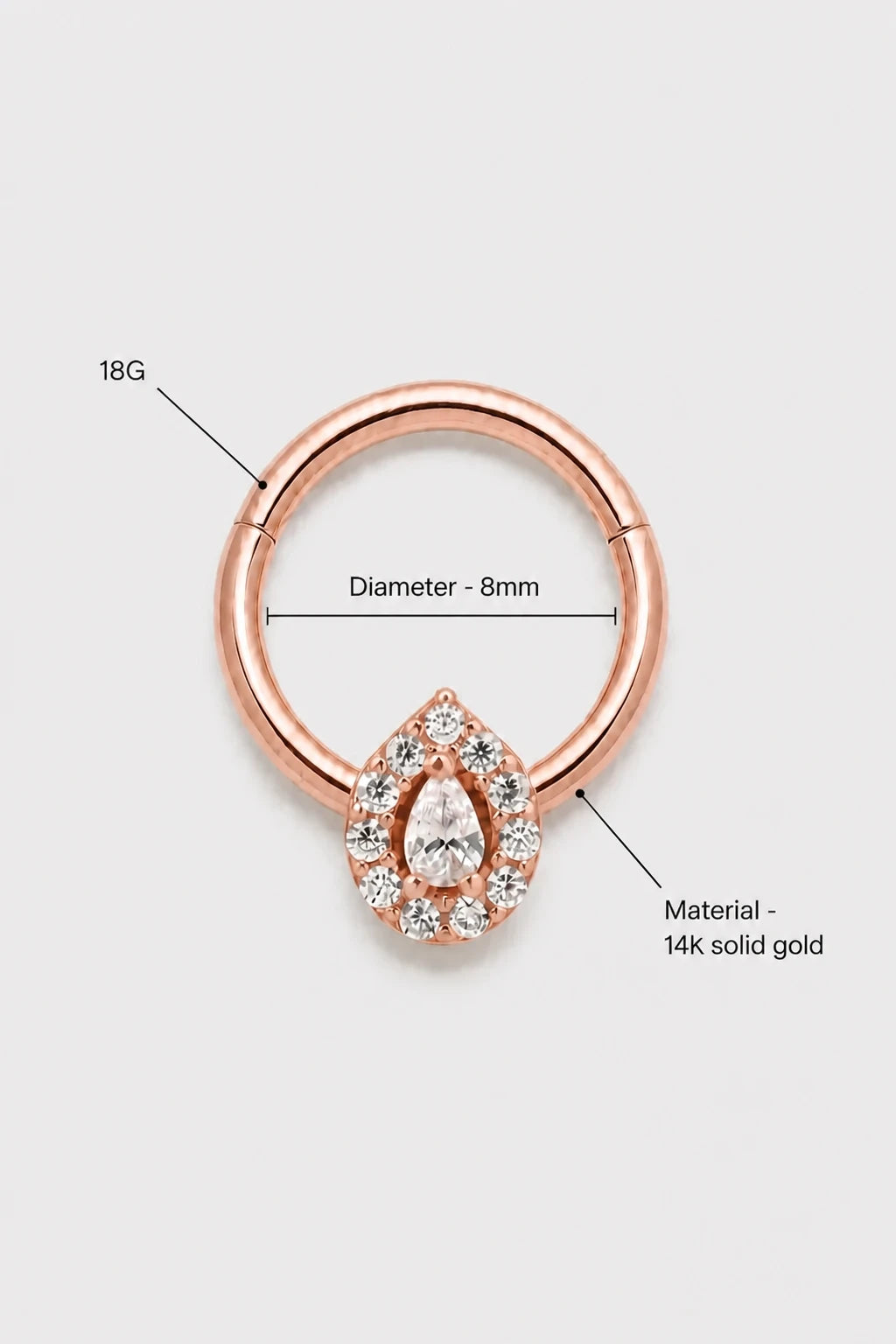 Dew Drop Clicker · Rose Gold · Studio 3/3 Specs