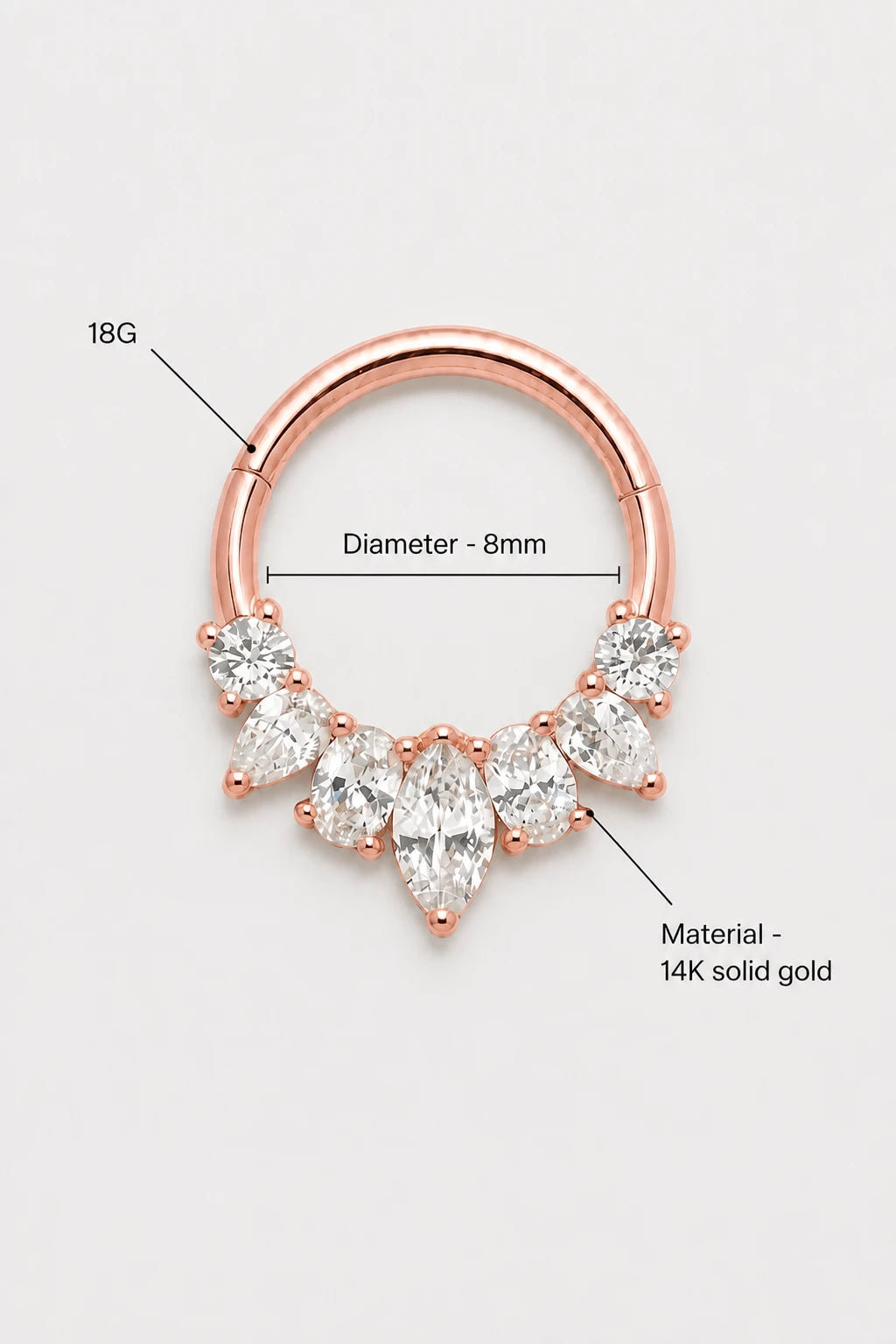 Pear Cluster Clicker · Rose Gold · Studio 3/3 Specs