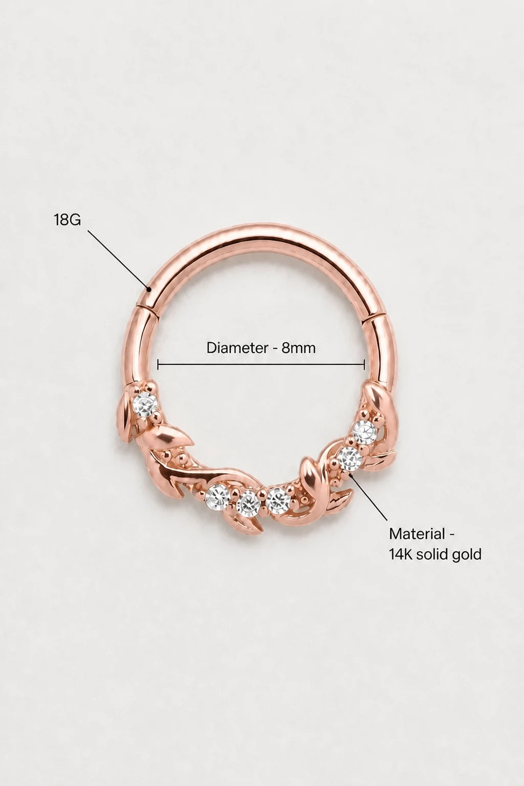 Leafline Clicker · Rose Gold · Studio 3/3 Specs