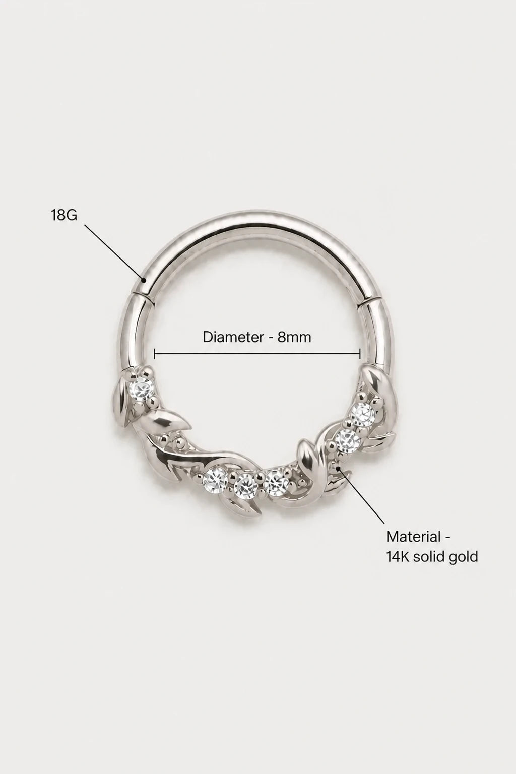 Leafline Clicker · White Gold · Studio 3/3 Specs