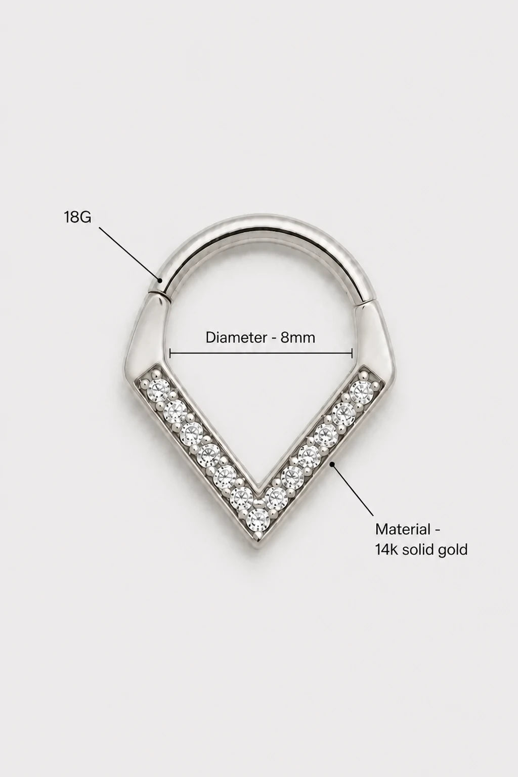 Chevron Clicker · White Gold · Studio 3/3 Specs