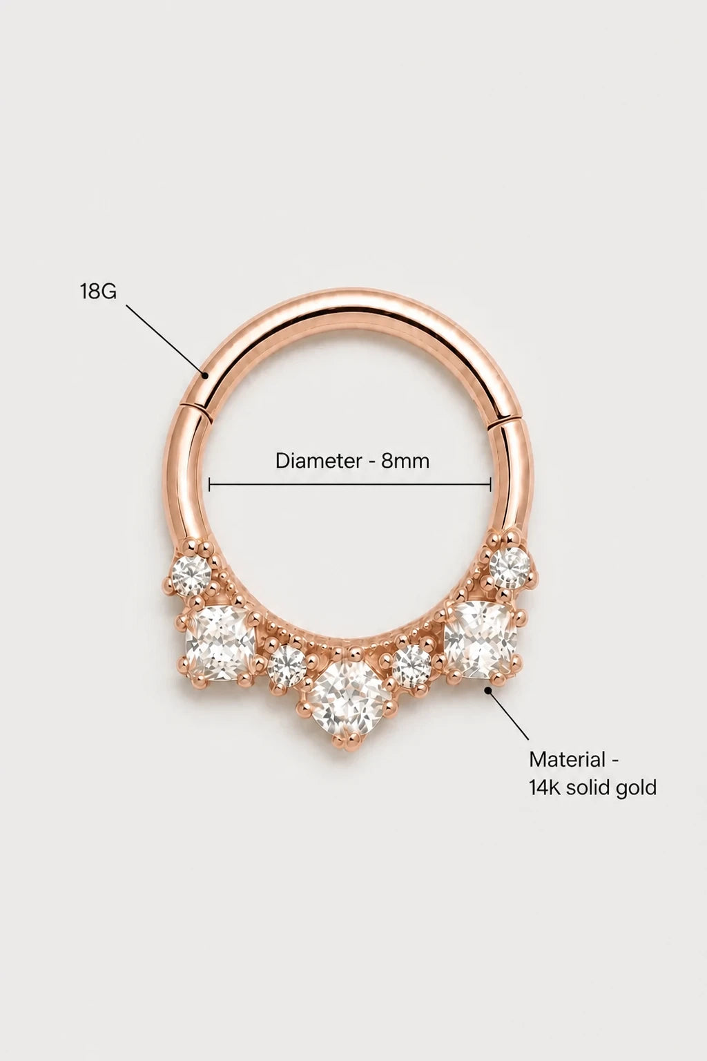 Mixed Cut Clicker · Rose Gold · Studio 3/3 Specs