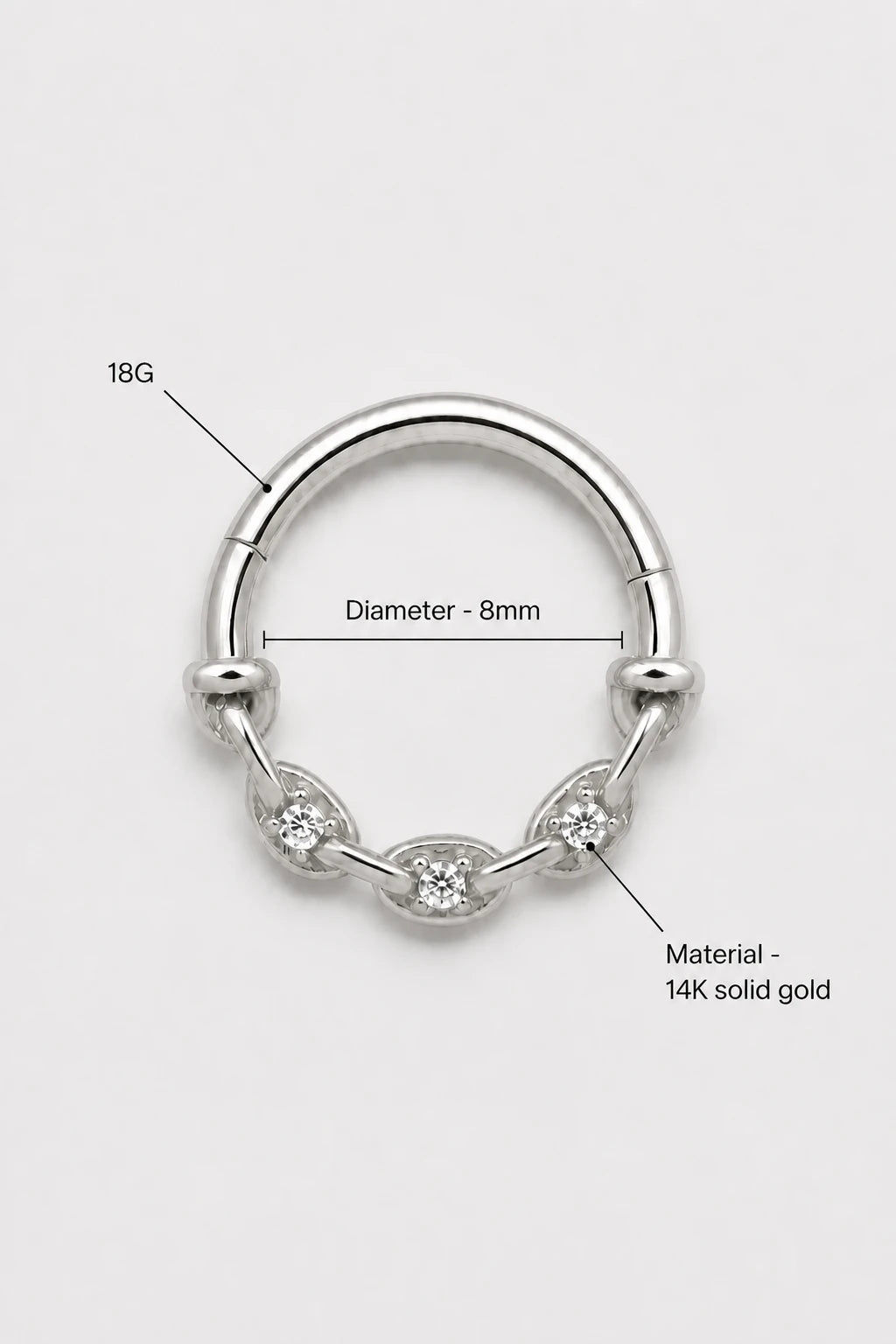 Linked Stone Clicker · White Gold · Studio 3/3 Specs