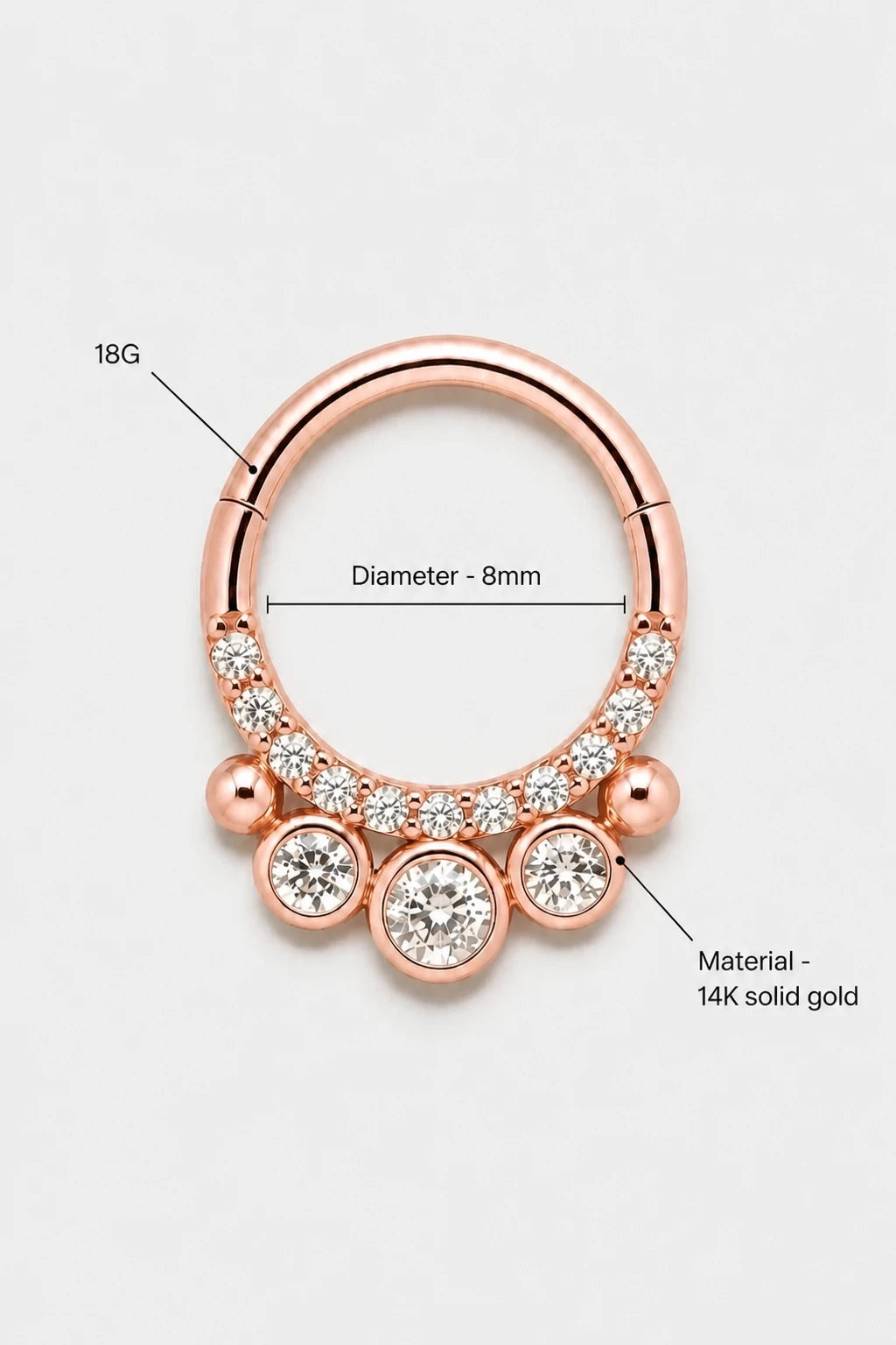 Bezel Drop Clicker · Rose Gold · Studio 3/3 Specs