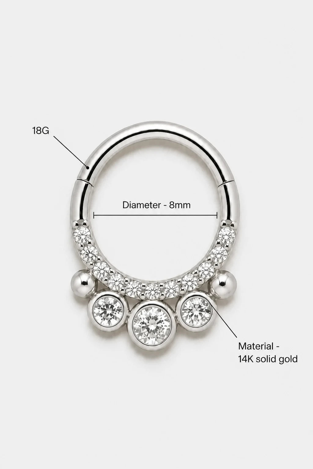 Bezel Drop Clicker · White Gold · Studio 3/3 Specs