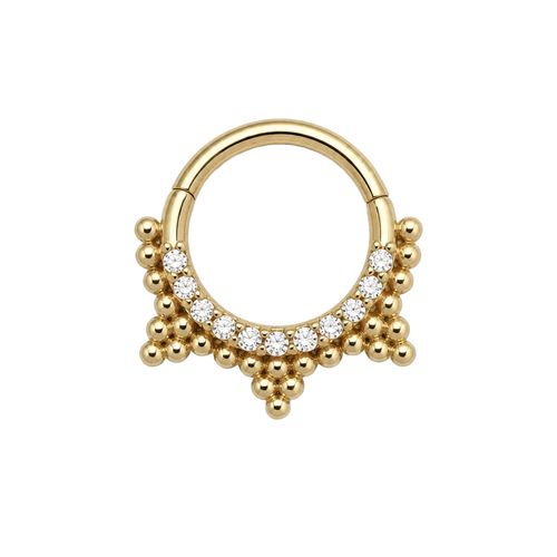 Beaded Fringe Clicker · Yellow Gold · Studio 4/8 BG Remove [mj-base:003-0011] [mj-variant:001] [mj-role:variant_main] [mj-rank:0]