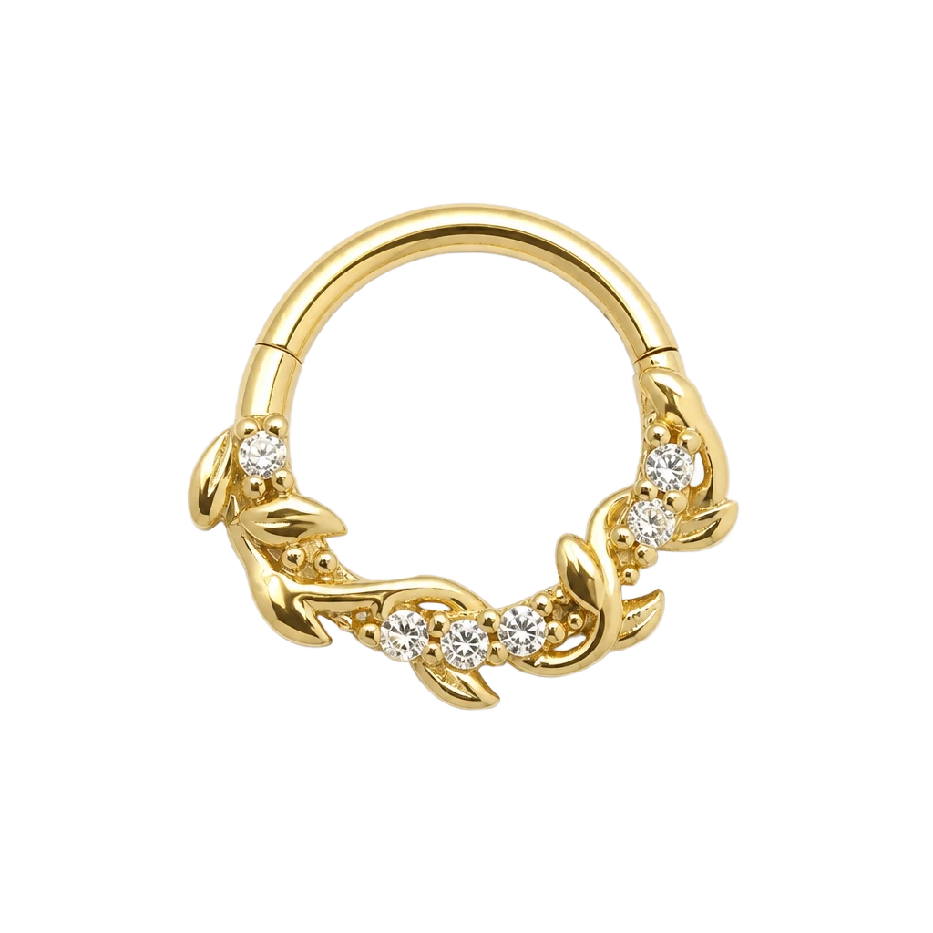 Leafline Clicker · Yellow Gold · Studio 4/8 BG Remove