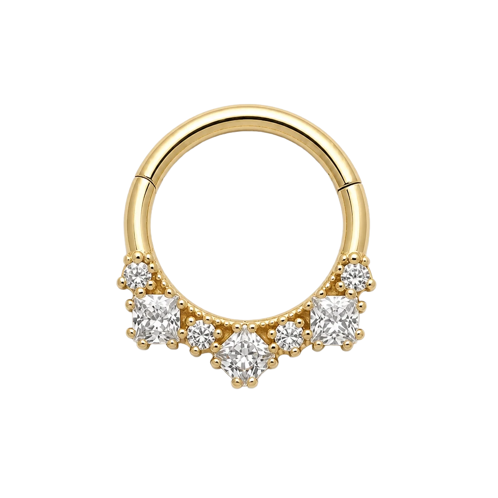 Mixed Cut Clicker · Yellow Gold · Studio 4/8 BG Remove
