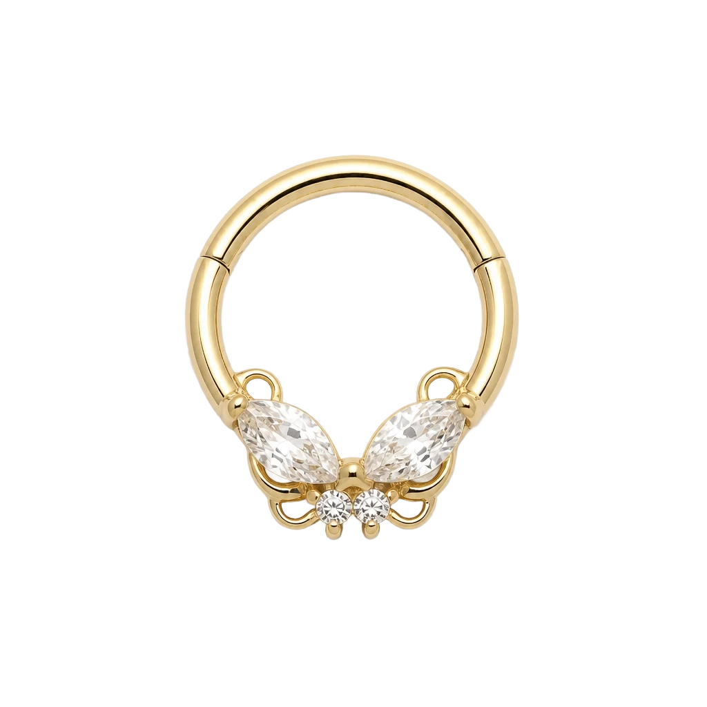 Butterfly Clicker · Yellow Gold · Studio 4/8 BG Remove