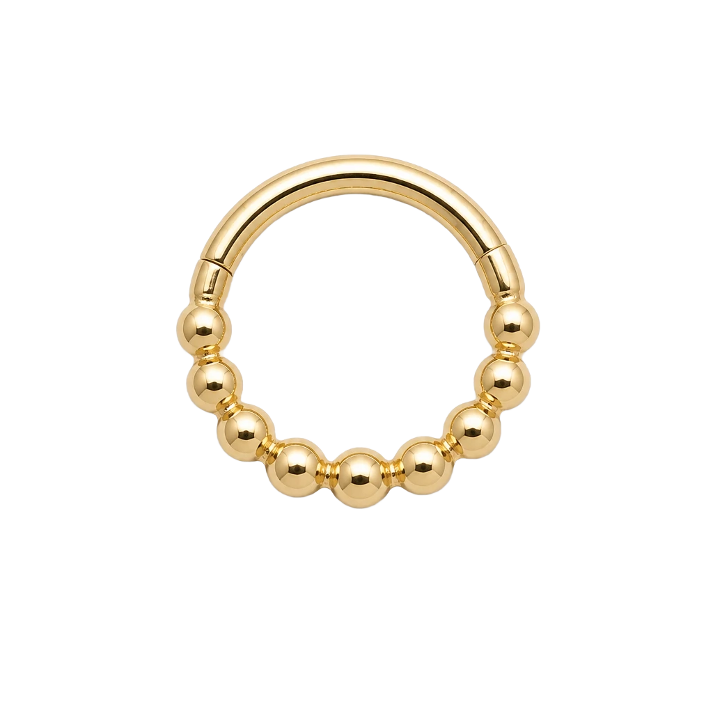 Bead Row Clicker · Yellow Gold · Studio 4/8 BG Remove