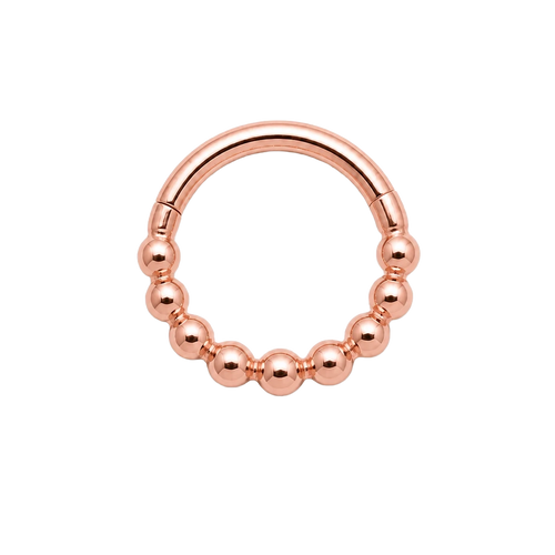 Bead Row Clicker · Rose Gold · Studio 4/8 BG Remove [mj-base:003-0017] [mj-variant:002] [mj-role:variant_main] [mj-rank:0]
